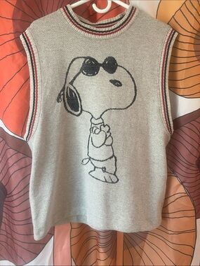 ZARA PEANUTS Snoopy sweater vest